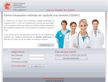 Tablet Screenshot of cemac.ch